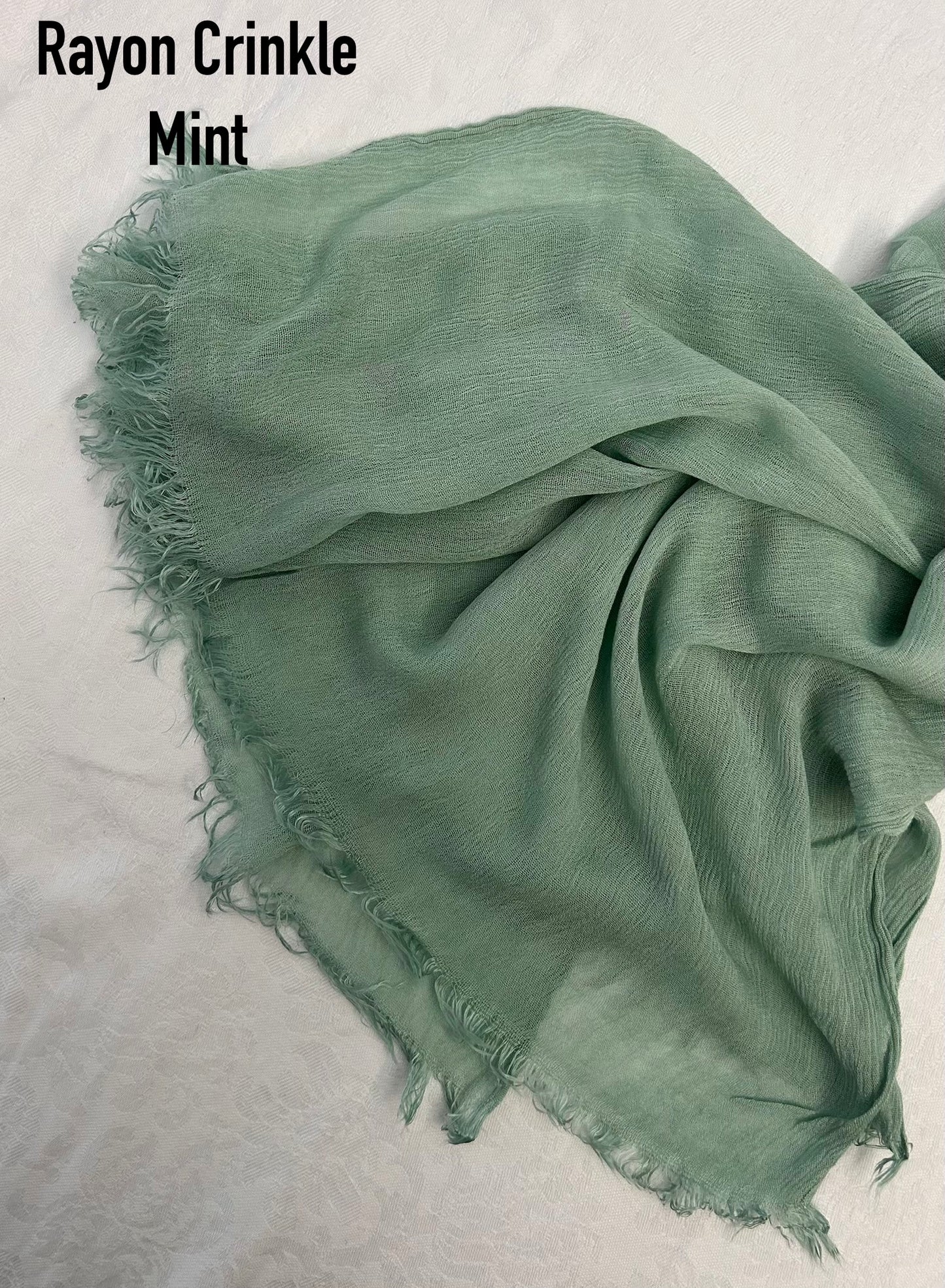Mint Rayon Crinkle