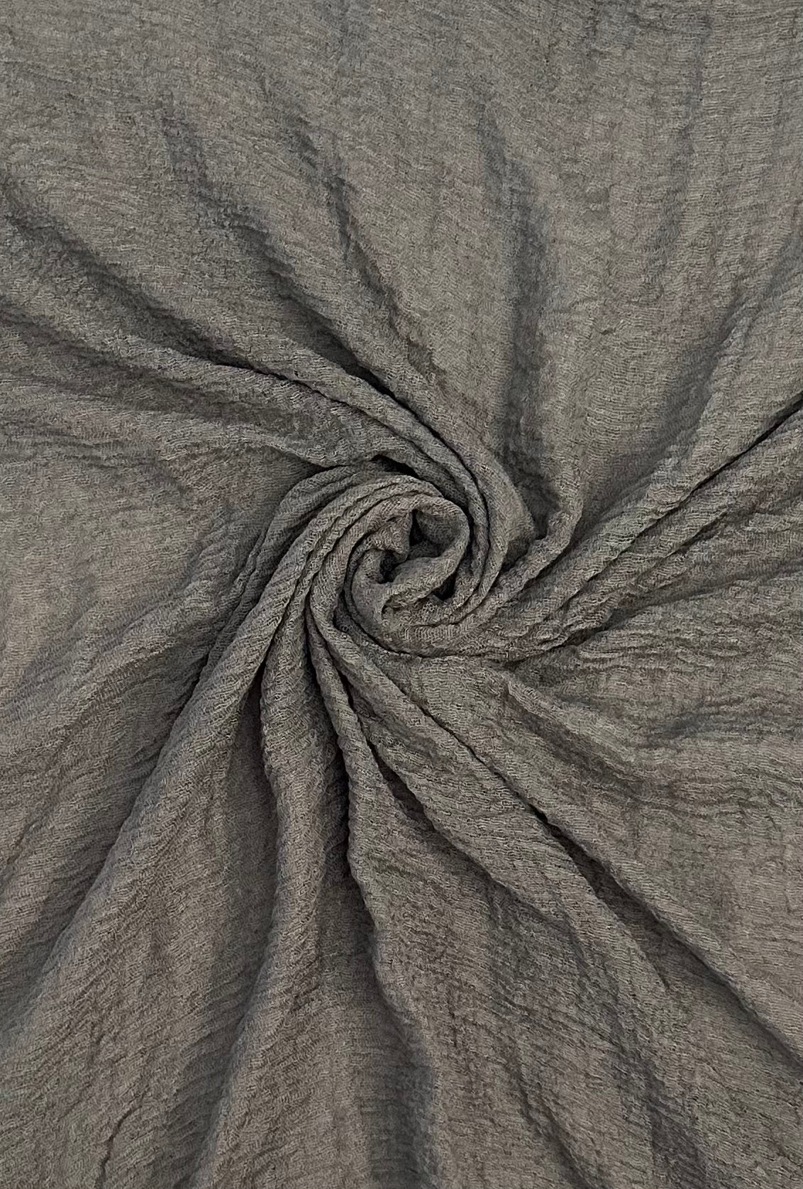 Charcoal Crimp Scarf