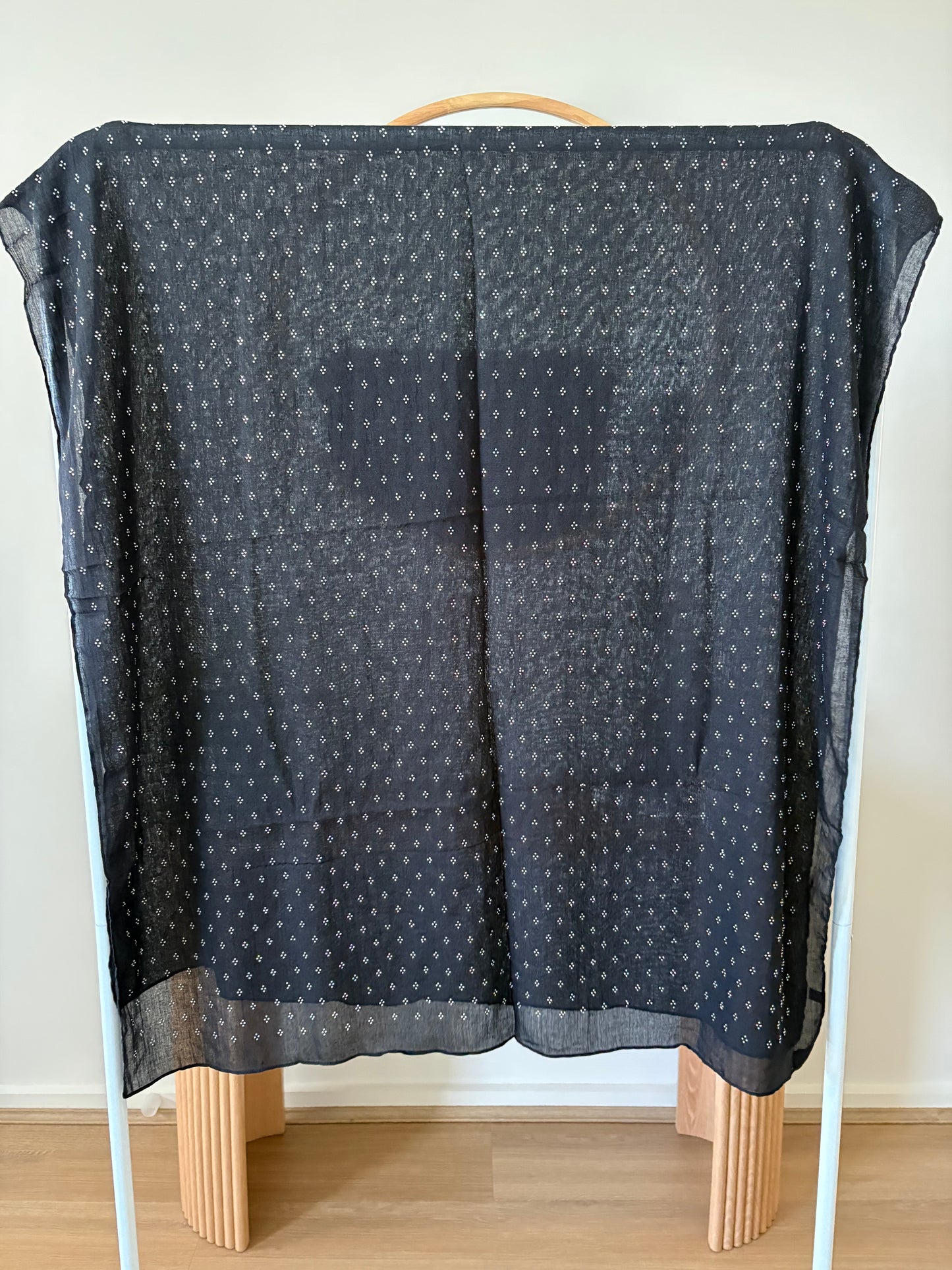 Black Diamonte Hijab