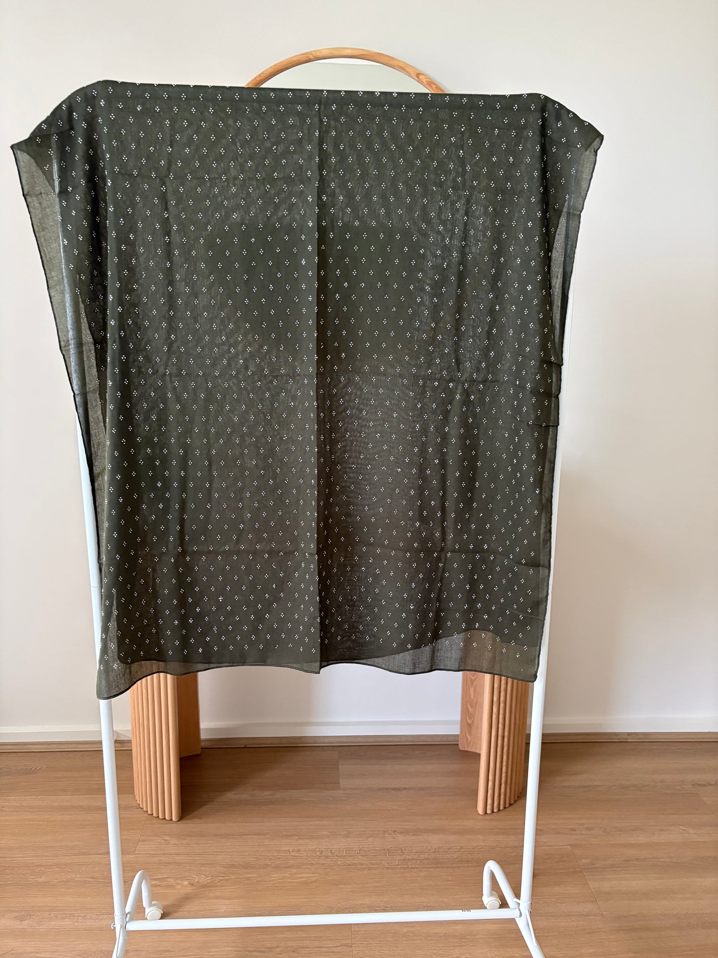 Army Green Diamonte Hijab