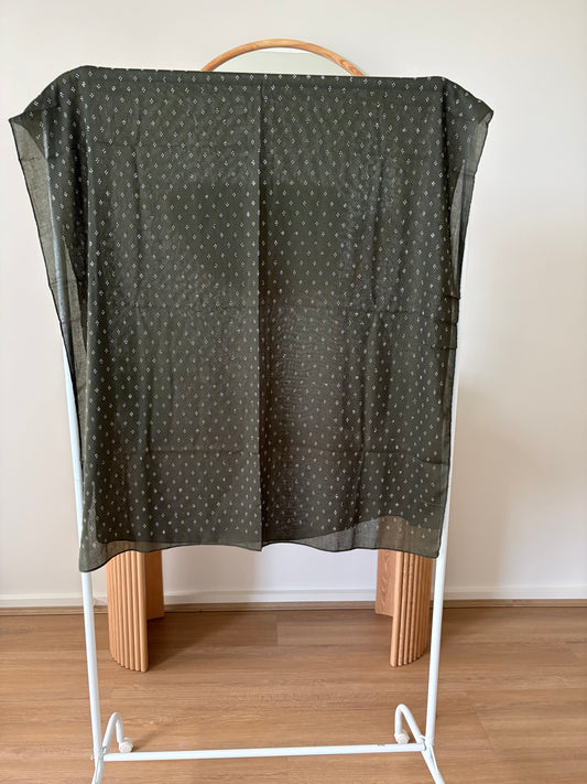 Army Green Diamonte Hijab