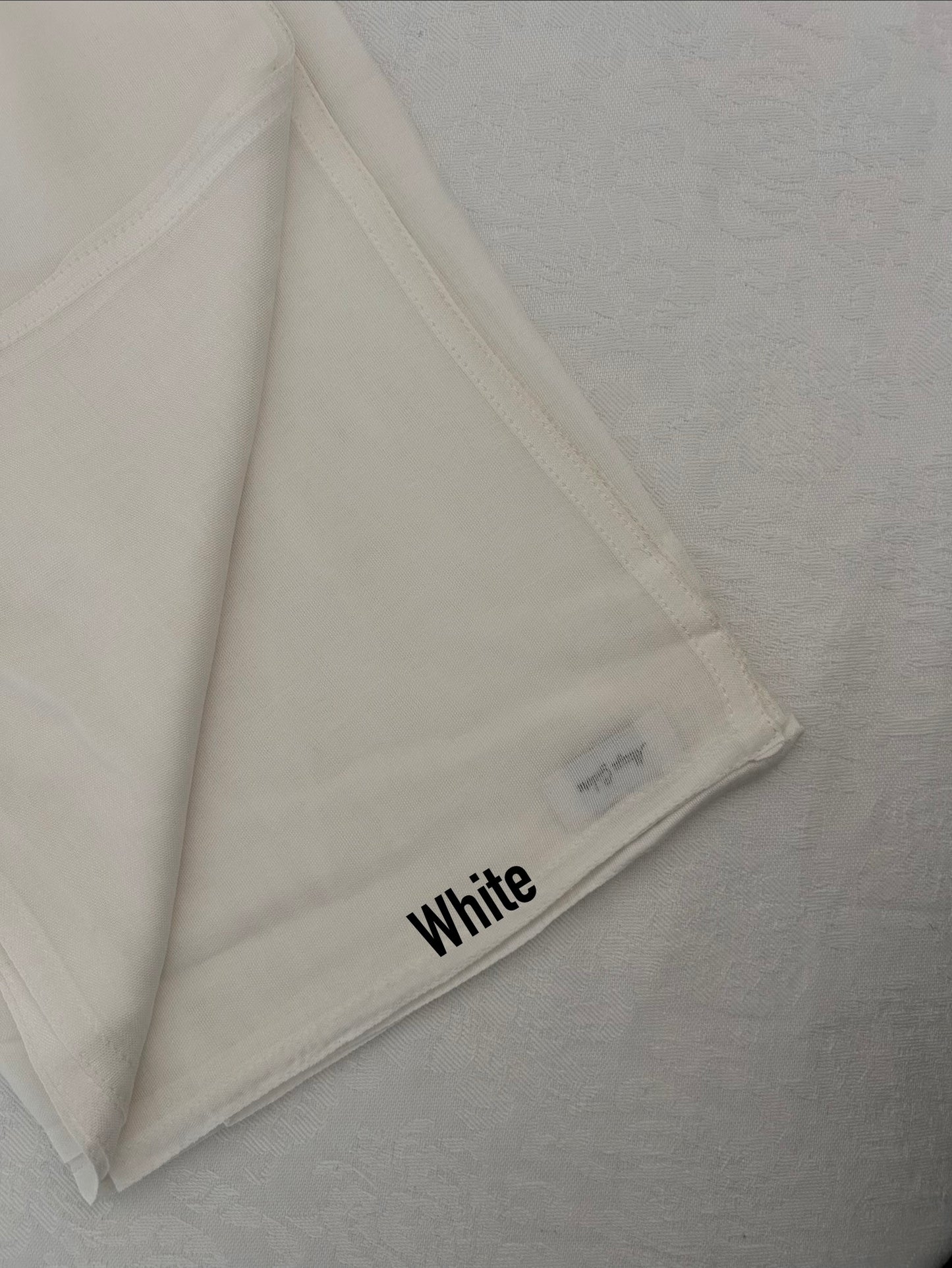 White Double Stitch Modal