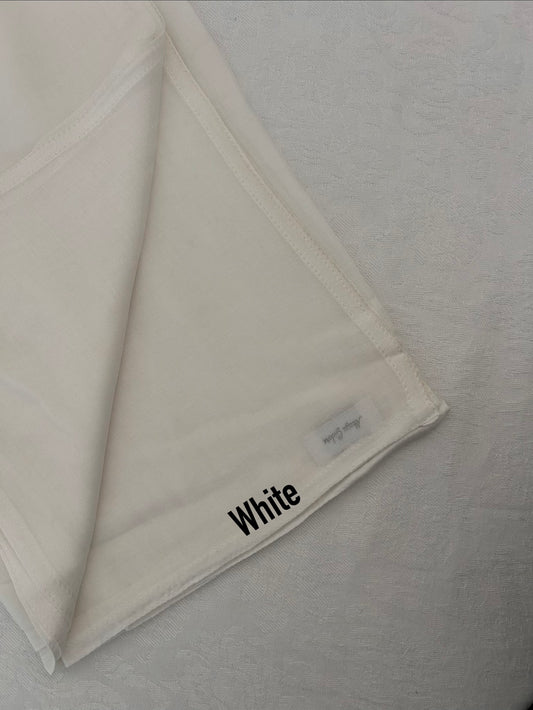 White Double Stitch Modal