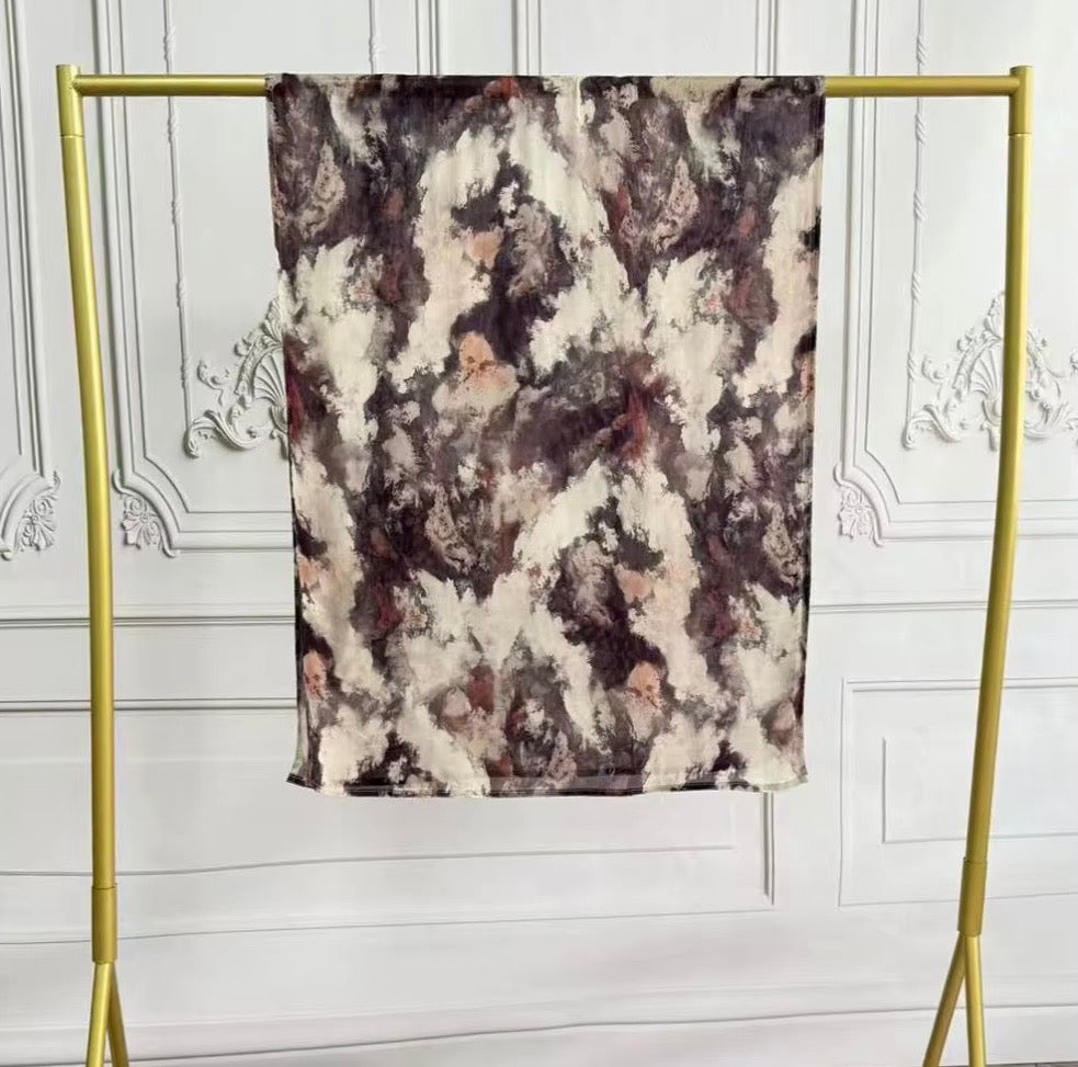 Marble Brown Printed Modal