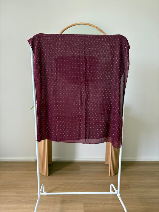 Burgundy Diamonte Hijab