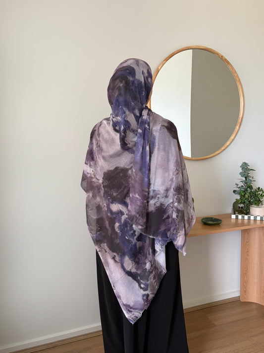 Petal Purple Watercolour Modal