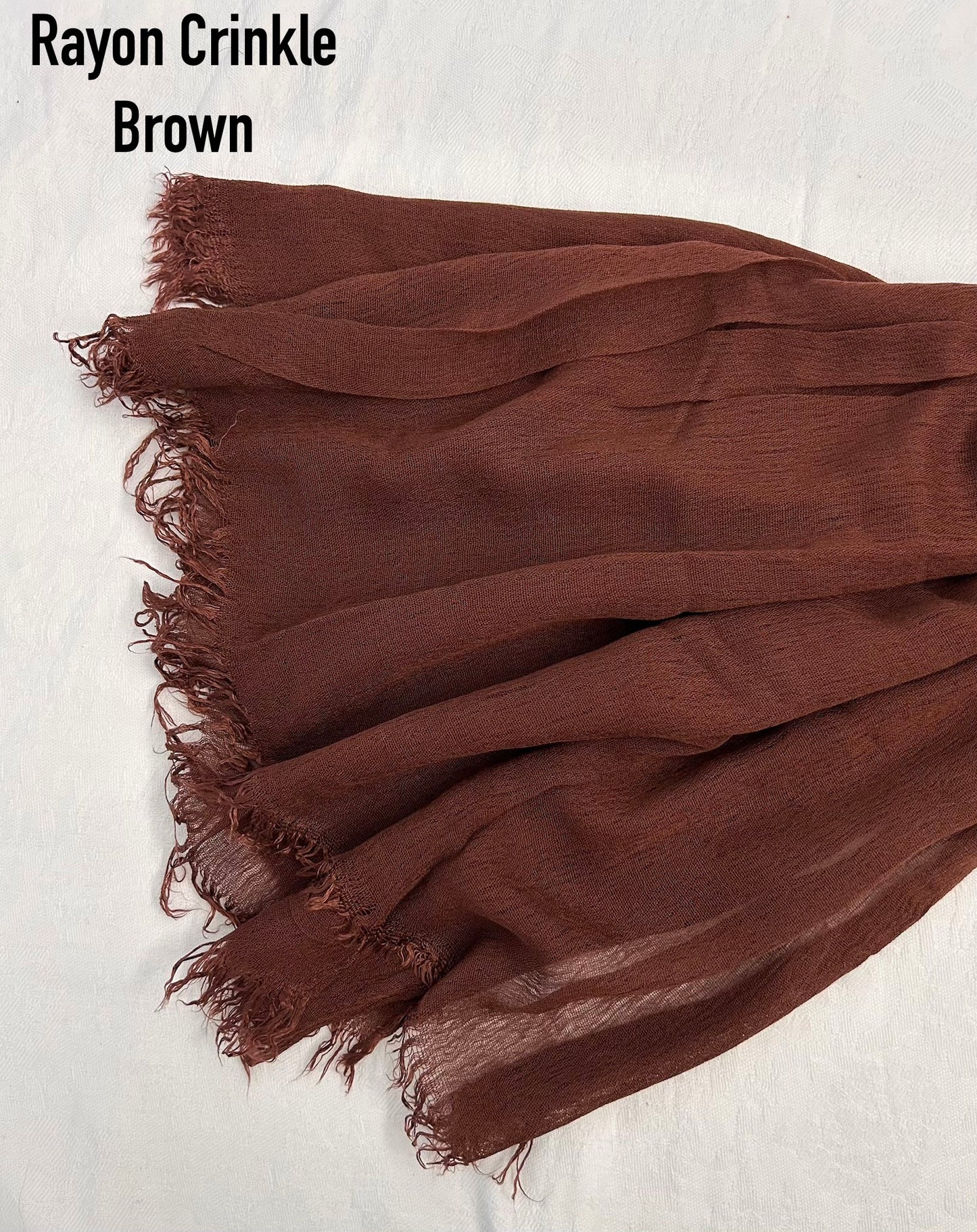 Brown Rayon Crinkle