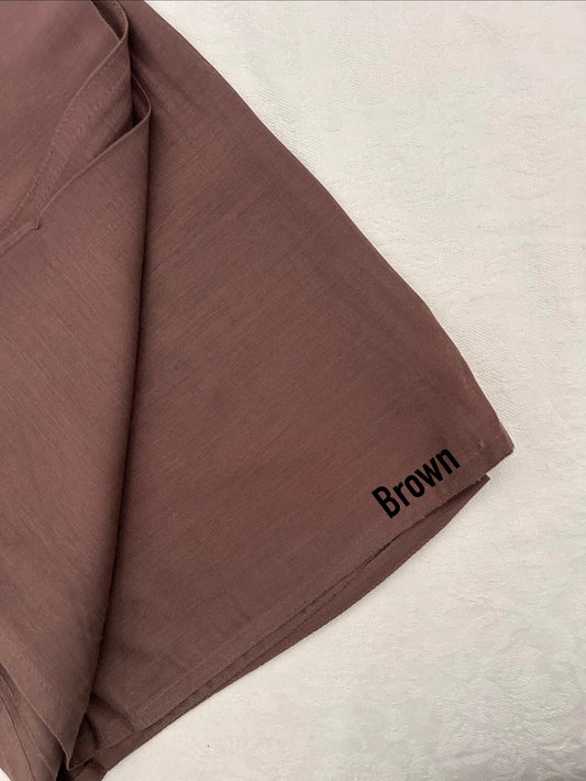 Brown Double Stitch Modal