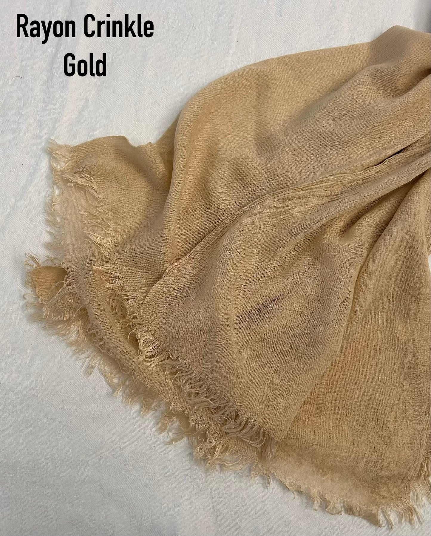 Gold Rayon Crinkle