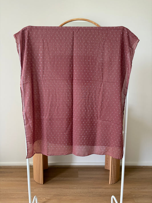 Salmon Pink Diamonte Hijab