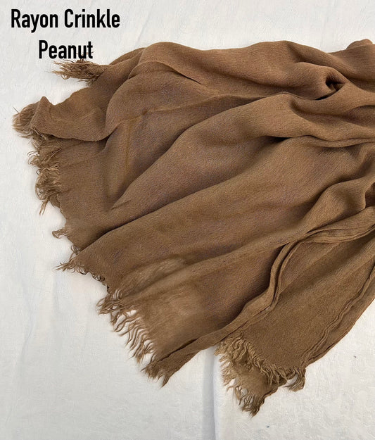 Peanut Rayon Crinkle