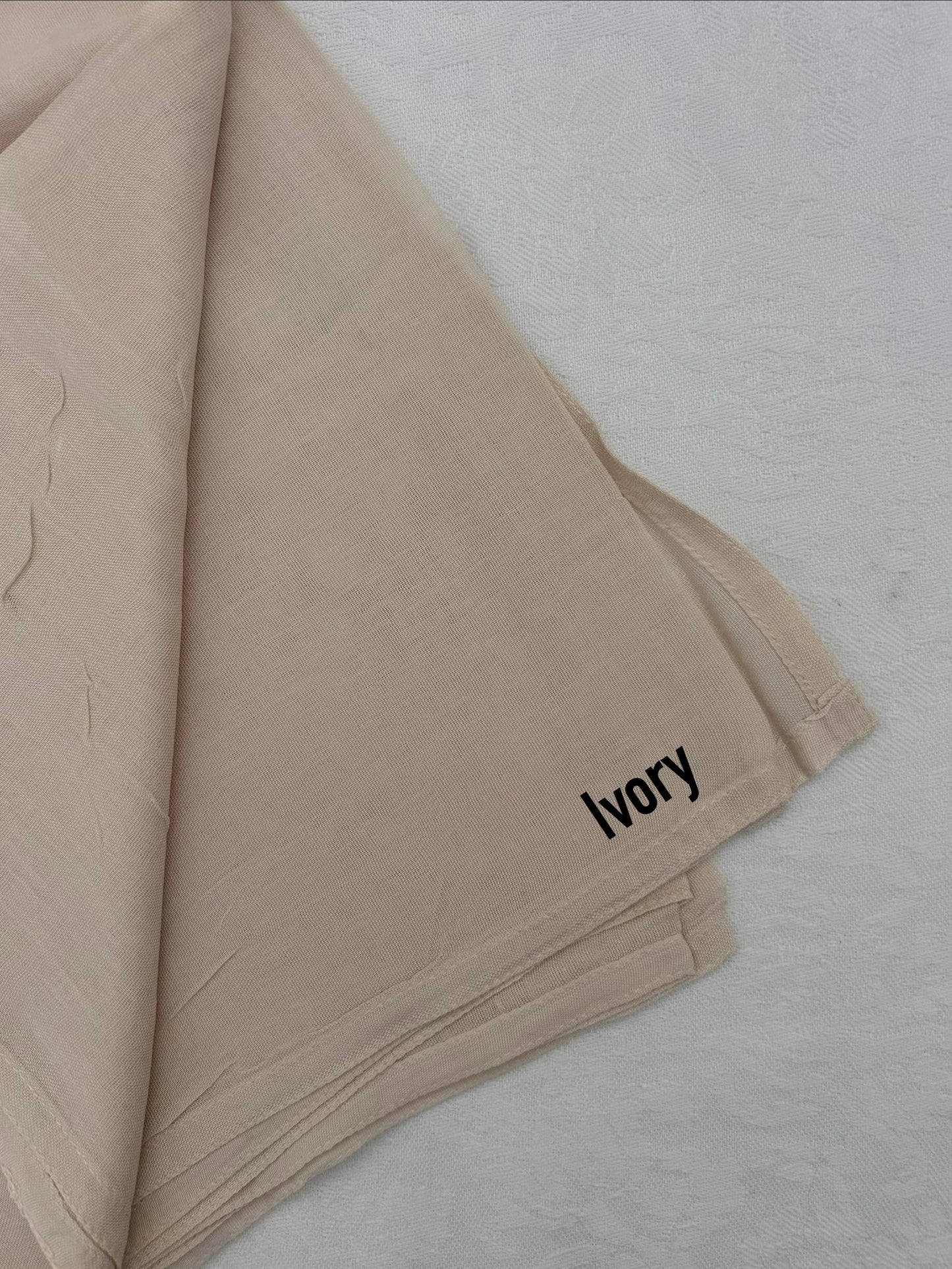 Ivory Double Stitch Modal