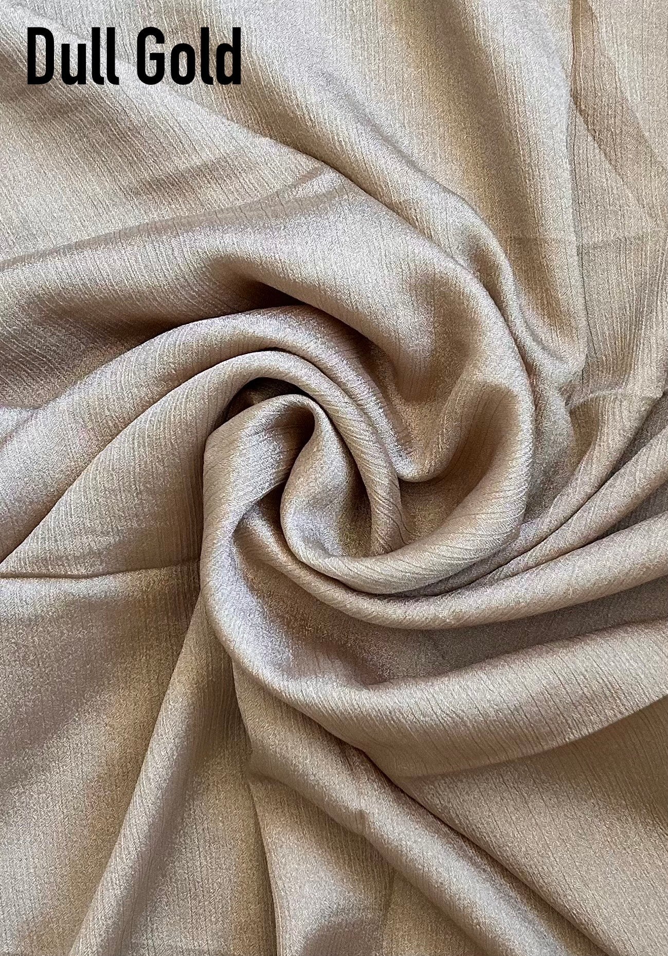 Dull Gold Sheer Lush Silk Hijab