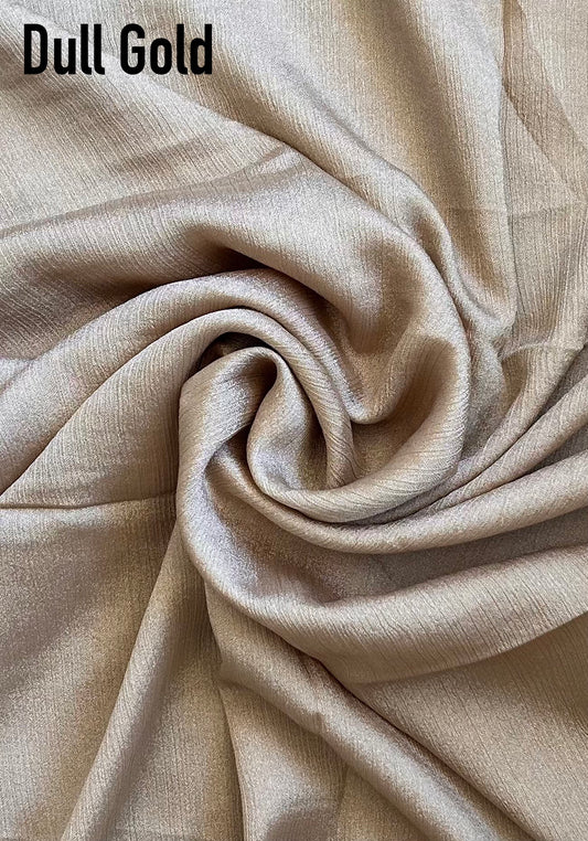 Dull Gold Sheer Lush Silk Hijab
