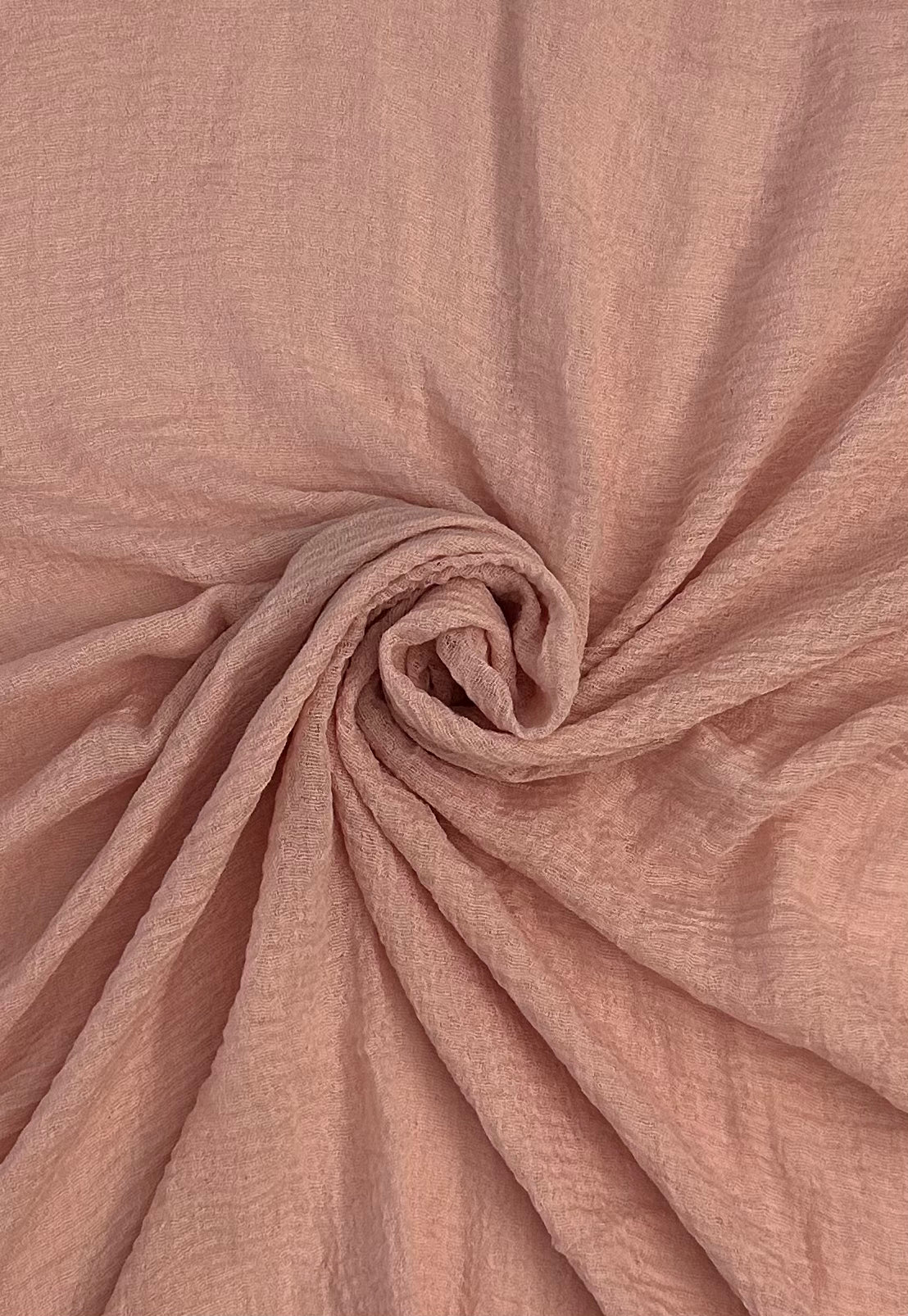 Blush Pink Crimp Scarf