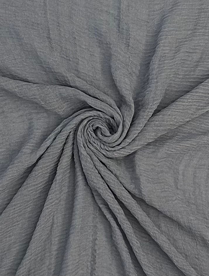 Light Blue Crimp Scarf