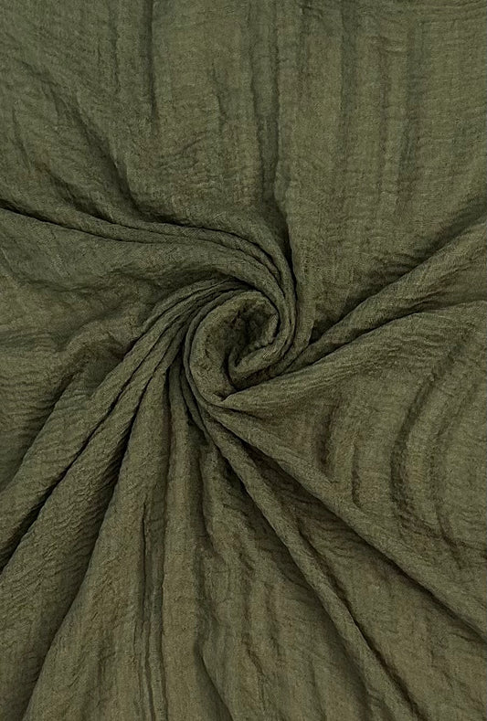 Forest Green Crimp Scarf