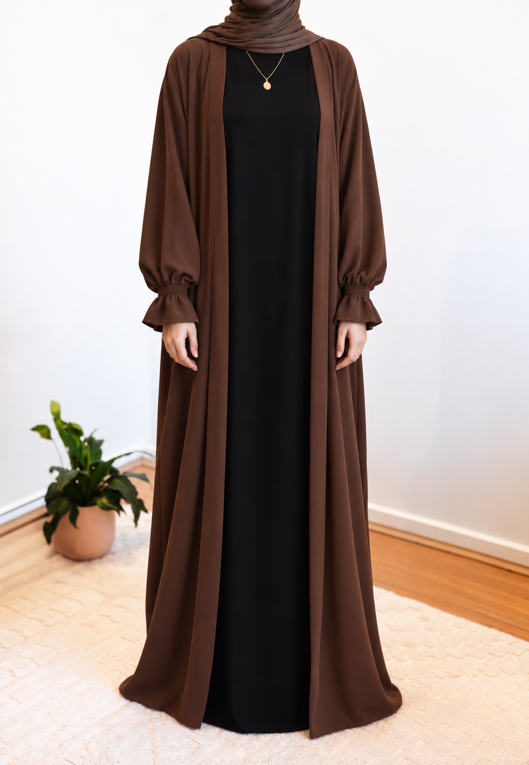 Inner Abaya Dress - BLACK