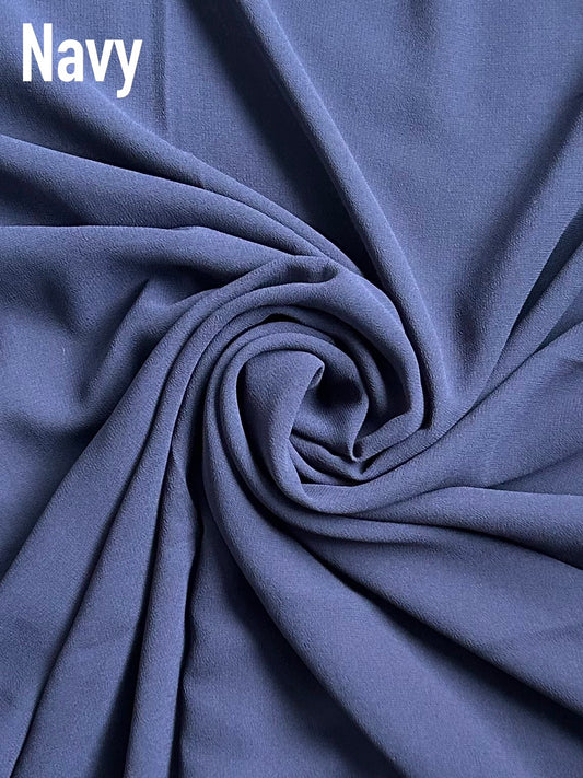 Navy Chiffon