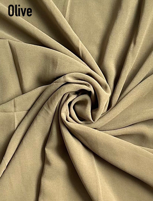 Olive Chiffon Scarf